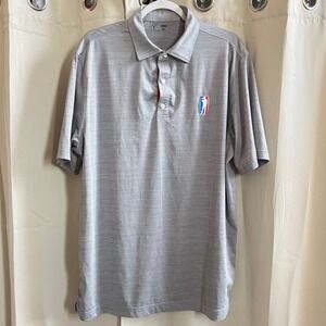 U Suck At Golf Mens Polo Shirt XL Gray Performance Short Sleeve Athleisure 19596